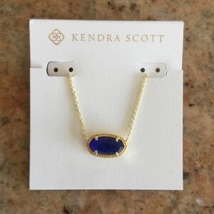 Kendra Scott Elisa Necklace Cobalt Cat’s Eye